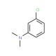 3-Chloro-N,N-dimethylaniline (CAS 6848-13-1) - chemical structure image
