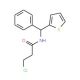 3-chloro-N-[phenyl(thien-2-yl)methyl]propanamide - chemical structure image