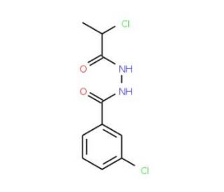 3-chloro-N&prime;-(2-chloropropanoyl)benzohydrazide - chemical structure image