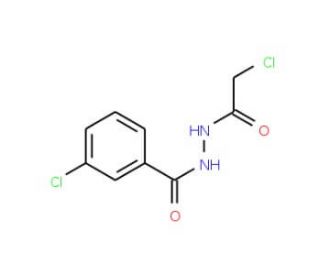 3-chloro-N&prime;-(chloroacetyl)benzohydrazide (CAS 63002-49-3) - chemical structure image