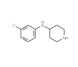 (3-Chloro-phenyl)-piperidin-4-yl-amine - chemical structure image