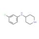 (3-Chloro-phenyl)-piperidin-4-yl-amine - chemical structure image