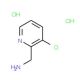 (3-Chloro-pyridin-2-yl)methylamine dihydrochloride (CAS 500305-98-6) - chemical structure image