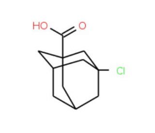 3-Chloroadamantane-1-carboxylic acid (CAS 34859-74-0) - chemical structure image