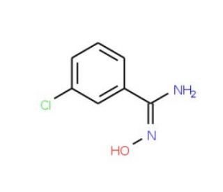 3-Chlorobenzamide oxime (CAS 22179-77-7) - chemical structure image