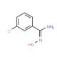 3-Chlorobenzamide oxime (CAS 22179-77-7) - chemical structure image