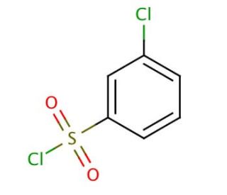 3-Chlorobenzenesulfonyl chloride (CAS 2888-06-4) - chemical structure image