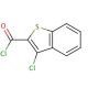 3-Chlorobenzo[b]thiophene-2-carbonyl chloride (CAS 21815-91-8) - chemical structure image
