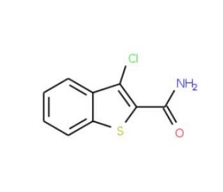 3-Chlorobenzo[b]thiophene-2-carboxamide (CAS 21211-09-6) - chemical structure image
