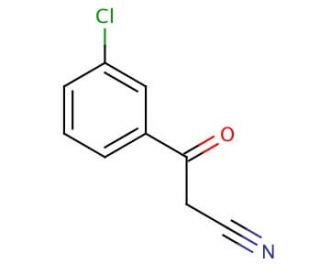 3-Chlorobenzoylacetonitrile (CAS 21667-62-9) - chemical structure image