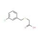 [(3-chlorobenzyl)thio]acetic acid (CAS 34722-33-3) - chemical structure image