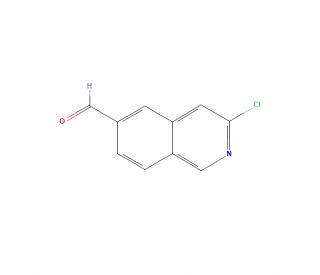3-Chloroisoquinoline-6-carboxaldehyde (CAS 1337880-76-8) - chemical structure image