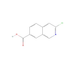 3-Chloroisoquinoline-7-carboxylic acid (CAS 1263207-80-2) - chemical structure image