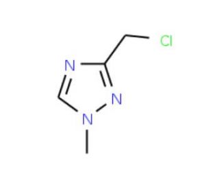 3-Chloromethyl-1-methyl-1H-[1,2,4]triazole (CAS 135206-76-7) - chemical structure image