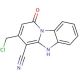 3-Chloromethyl-1-oxo-1,5-dihydro-benzo[4,5]imidazo[1,2-a]pyridine-4-carbonitrile - chemical structure image