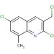 3-Chloromethyl-2,6-dichloro-8-methylquinoline (CAS 948292-19-1) - chemical structure image