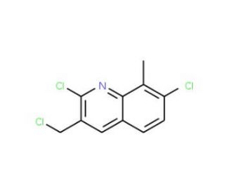 3-Chloromethyl-2,7-dichloro-8-methylquinoline (CAS 948292-24-8) - chemical structure image