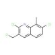 3-Chloromethyl-2,7-dichloro-8-methylquinoline (CAS 948292-24-8) - chemical structure image