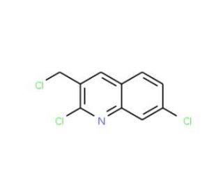 3-Chloromethyl-2,7-dichloroquinoline (CAS 137776-95-5) - chemical structure image
