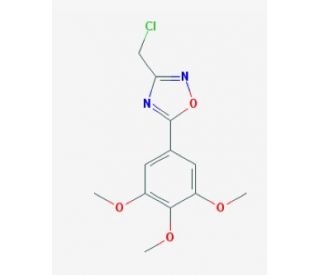 3-(chloromethyl)-5-(3,4,5-trimethoxyphenyl)-1,2,4-oxadiazole - chemical structure image