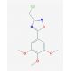 3-(chloromethyl)-5-(3,4,5-trimethoxyphenyl)-1,2,4-oxadiazole - chemical structure image