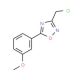 3-Chloromethyl-5-(3-methoxyphenyl)-1,2,4-oxadiazole (CAS 175205-62-6) - chemical structure image