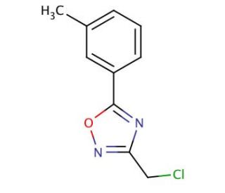 3-(chloromethyl)-5-(3-methylphenyl)-1,2,4-oxadiazole - chemical structure image