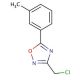 3-(chloromethyl)-5-(3-methylphenyl)-1,2,4-oxadiazole - chemical structure image