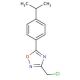 3-(chloromethyl)-5-(4-isopropylphenyl)-1,2,4-oxadiazole - chemical structure image