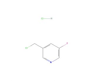 3-(Chloromethyl)-5-fluoropyridine hydrochloride (CAS 1222556-83-3) - chemical structure image