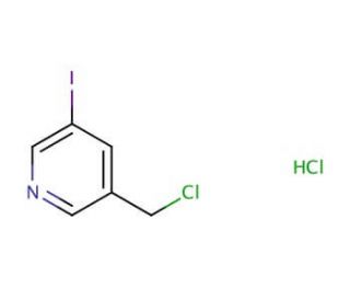 3-Chloromethyl-5-iodo-pyridine hydrochloride (CAS 879326-79-1) - chemical structure image