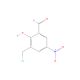 3-Chloromethyl-5-nitrosalicylaldehyde (CAS 16644-30-7) - chemical structure image