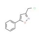3-(chloromethyl)-5-phenylisoxazole (CAS 14731-10-3) - chemical structure image