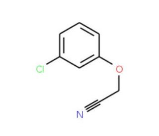 3-Chlorophenoxyacetonitrile (CAS 43111-32-6) - chemical structure image