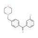 (3-Chlorophenyl)(4-morpholin-4-ylmethylphenyl)methanone (CAS 898769-94-3) - chemical structure image