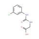 ({[(3-chlorophenyl)amino]carbonyl}amino)acetic acid - chemical structure image