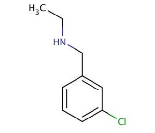 [(3-chlorophenyl)methyl](ethyl)amine (CAS 39180-82-0) - chemical structure image