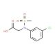 [(3-chlorophenyl)(methylsulfonyl)amino]acetic acid - chemical structure image