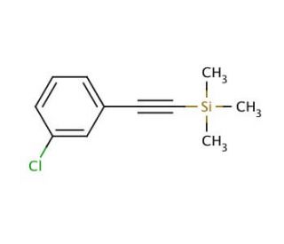 (3-Chlorophenylethynyl)trimethylsilane (CAS 227936-62-1) - chemical structure image