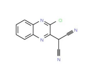 (3-chloroquinoxalin-2-yl)malononitrile - chemical structure image