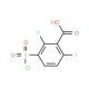 3-Chlorosulfonyl-2,6-difluoro-benzoic acid (CAS 142576-91-8) - chemical structure image