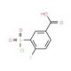 3-Chlorosulfonyl-4-fluoro-benzoic acid (CAS 2267-40-5) - chemical structure image