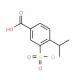 3-Chlorosulfonyl-4-isopropyl-benzoic acid (CAS 59815-29-1) - chemical structure image