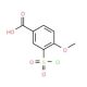 3-(chlorosulfonyl)-4-methoxybenzoic acid (CAS 50803-29-7) - chemical structure image