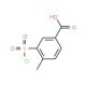 3-Chlorosulfonyl-4-methyl-benzoic acid (CAS 2548-29-0) - chemical structure image