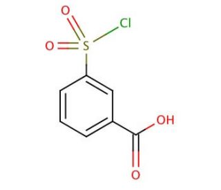 3-(Chlorosulfonyl)benzoic acid (CAS 4025-64-3) - chemical structure image