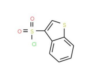 3-(Chlorosulphonyl)-1-benzothiophene (CAS 18494-87-6) - chemical structure image