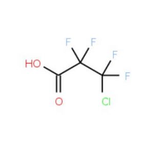 3-Chlorotetrafluoropropionic acid (CAS 661-82-5) - chemical structure image