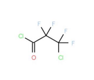3-Chlorotetrafluoropropionyl chloride (CAS 24503-62-6) - chemical structure image