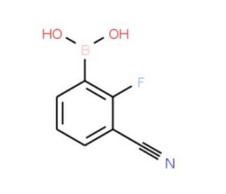 3-Cyano-2-fluorophenylboronic acid (CAS 957121-05-0) - chemical structure image